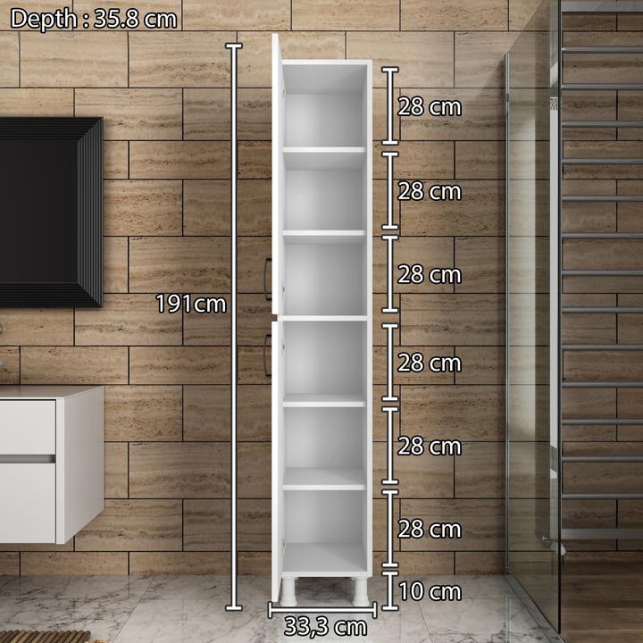 Image du produit Skye Decor Gabriella (33.5 x 191 x 36 cm)