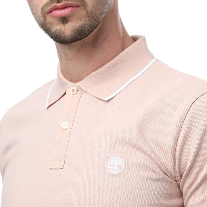 Actual product image Timberland Mens Printed Short-Sleeved Polo Shirt (L)