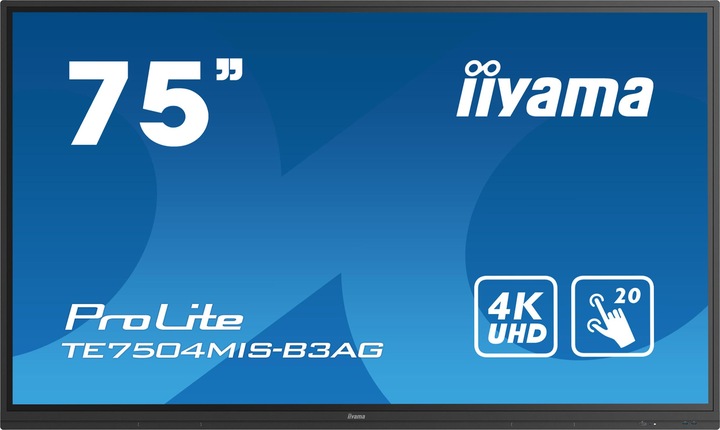 Actual product image iiyama TE7504MIS-B3AG 75IN 189.3CM IPS (3840 x 2160 Pixels, 75")