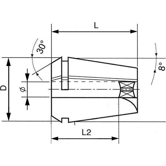 Thumbnail - Magni, Zubehör Maschine, Spannzange mit Vierkant ER32-6,0x4,9 FORTIS