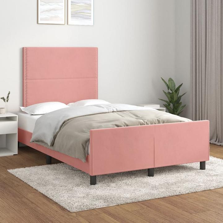 Image du produit vidaXL Bettgestell mit Kopfteil (120 x 200 cm)