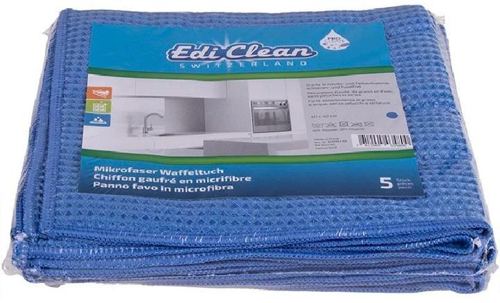 Produktbild Edi Baur Mikrofaser-Reinigungstuch 5 Stück, Blau (5 Stk.)