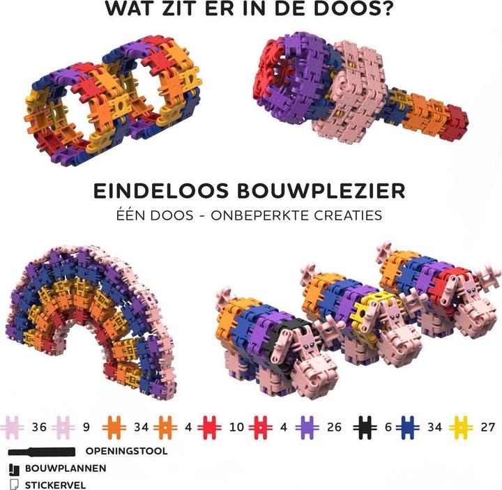 Productafbeelding Clics Nano – K3 Builders Baukasten – 190-teilig.