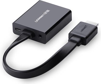 Image du produit Ugreen Adaptateur HDMI vers VGA Convertisseur avec support audio 1080P (HDMI, 16 cm)