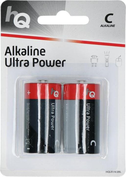 Nedis Alkaline Batterie C 1.5 V 2 oder Nüsse Etui (2 Stk., C)