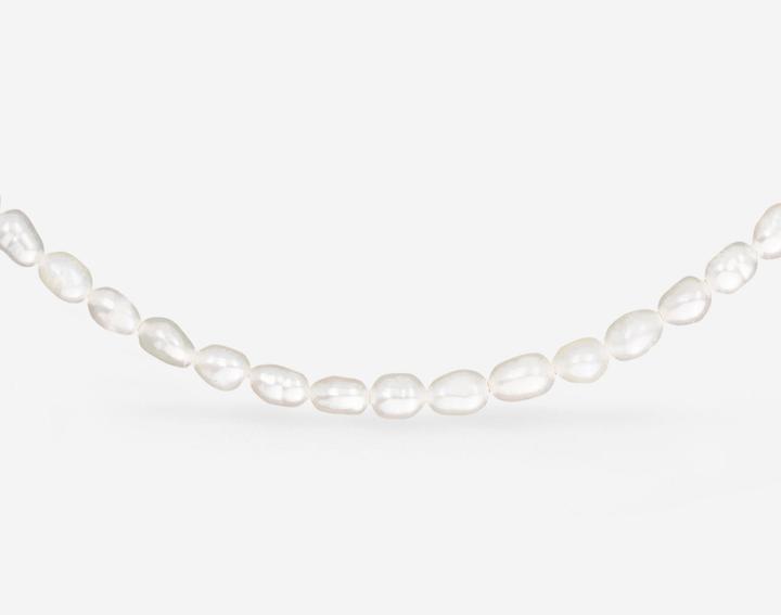 Luamaya Perlita Choker (316L stainless steel, Freshwater pearls, 35 - 42 cm)