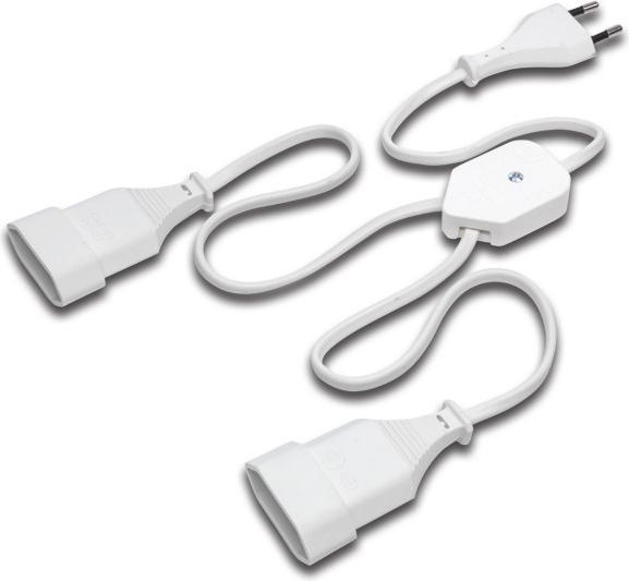 Immagine prodotto Hera Distributore a Y europeo 21503160101 Spina + 2 prese Accessori elettrici per luci 40512680303