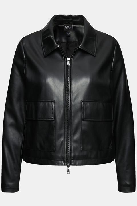 Actual product image Ulla Popken Faux Leather Jacket (46, 48)