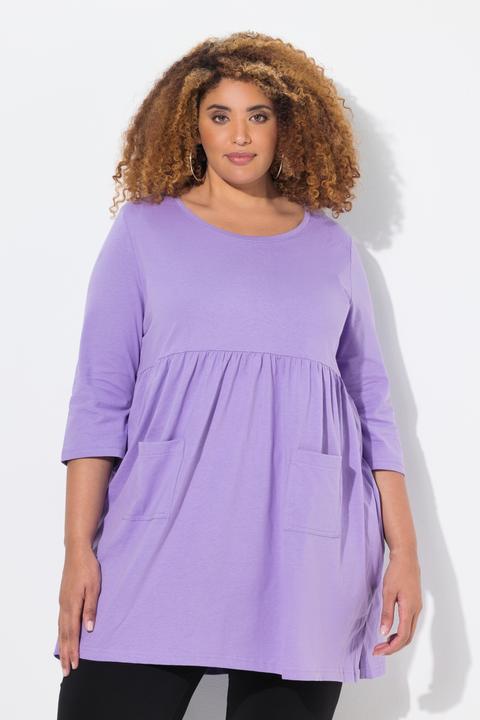 Actual product image Ulla Popken Empire Waist Patch Pocket Knit Tunic (62)