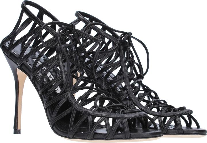 Actual product image Manolo Blahnik Hamza 105 Leather Sandals (36)