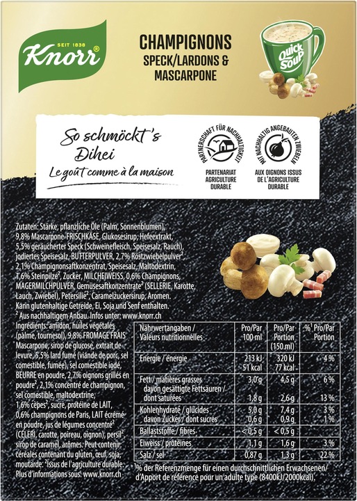 Produktbild Knorr Suprême Quick Soup Champignons