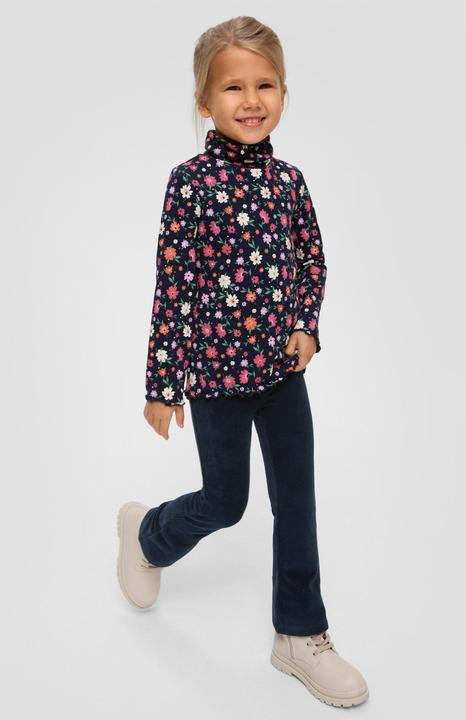 Produktbild s.Oliver Leggins Samtleggings mit Flared Leg (116)