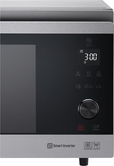 Actual product image LG MJ3965ACS microwave oven Flat surface Microwave with grill 39 L 1350 W Stainless steel
