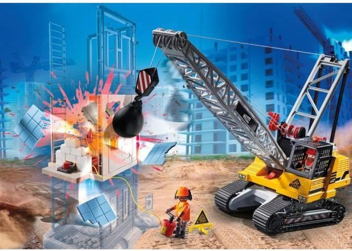 Produktbild Playmobil Seilbagger mit Bauteil (70442, Playmobil City Action)