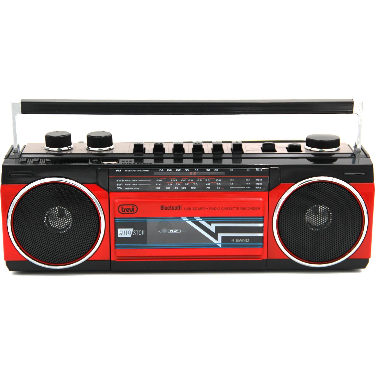 Trevi RR 501 (MW, FM, Bluetooth), Radio, Rosso, Nero