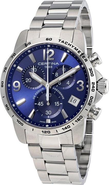 Actual product image Certina DS Podium Chronograph 1/10 sec (Analogue wristwatch, Swiss made, 41 mm)