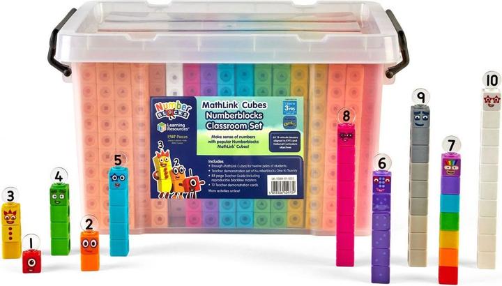 Actual product image Learning Resources Cubes Number Blocks - XL Class set
