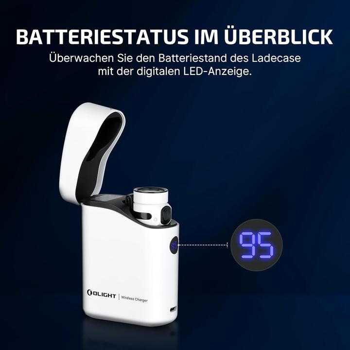 Produktbild Olight Aufladbare Taschenlampe mit 1300 Lumen, wasserdicht IPX8, Magnet und 6 Modi für Camping und Haushalt (1300 lm)