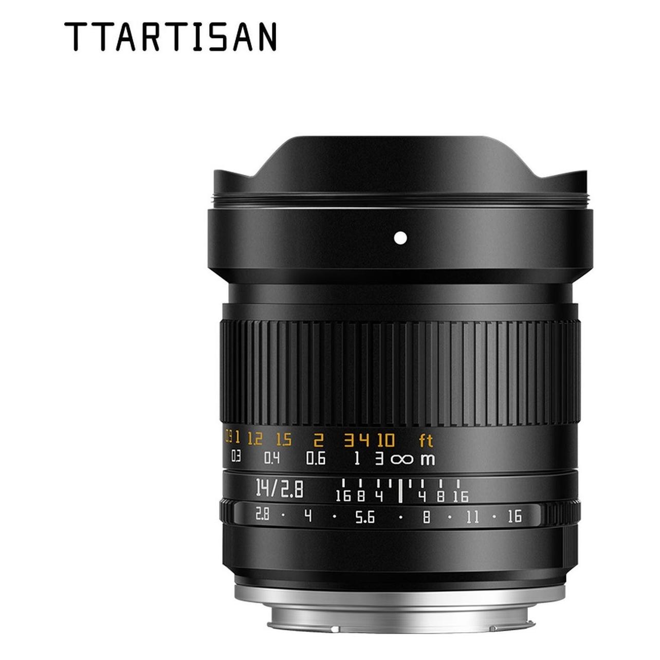 TTArtisan 14mm F2.8 Canon Rf (Canon Rf, Vollformat), Objektiv, Schwarz