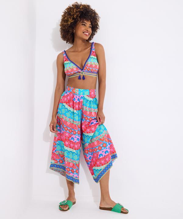 Image du produit Joe Browns Patchwork Elasticated Beach Trousers (36)