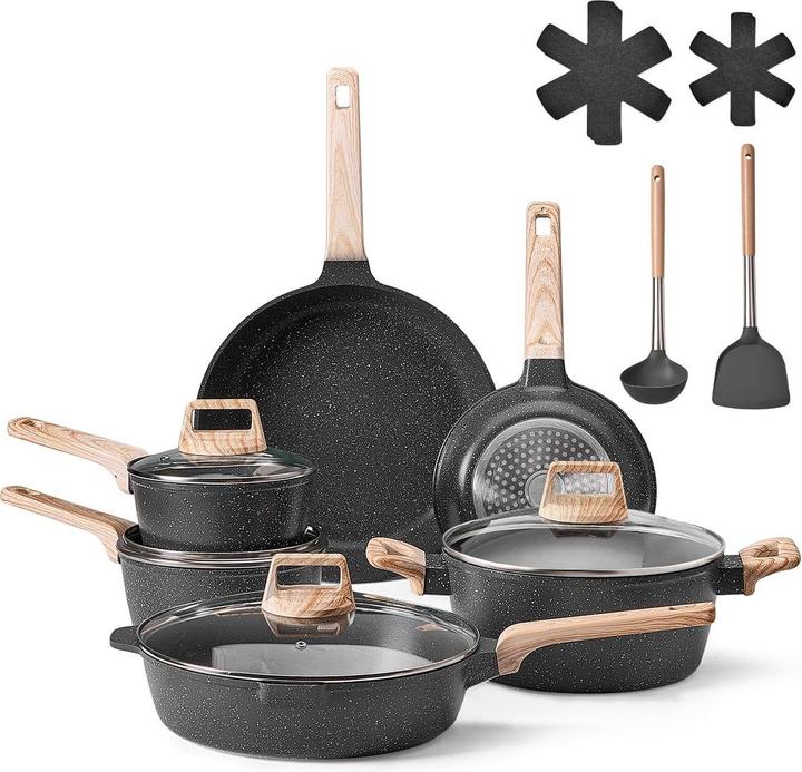 Immagine prodotto Vevor Topf- und Pfannenset (Set di pentole e padelle da cucina, Acciaio inossidabile, Alluminio)