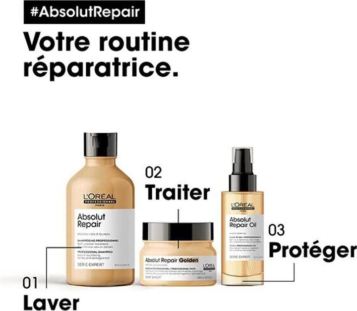 Produktbild L'Oréal Professionnel L’Oréal Paris Serie Expert Absolut Repair Frauen Professionell Shampoo (Flüssiges Shampoo, 300 ml)