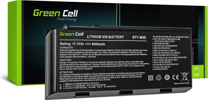 Produktbild GreenCell Laptop Battery BTY-S27 for MSI MegaBook S310 - 14.8V - 4400mAh (9 Zellen, 4400 mAh)