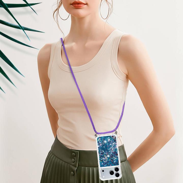 Immagine prodotto Cover-Discount iPhone 17 Pro - Glitzer Hülle mit Kordel (Apple iPhone 17 Pro)