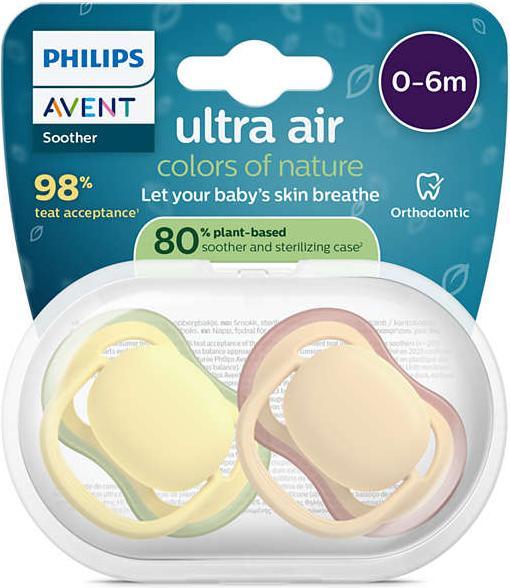 Actual product image Philips Avent Pacifier SCF087/07 ultra air (2x, 0 - 6 Months)