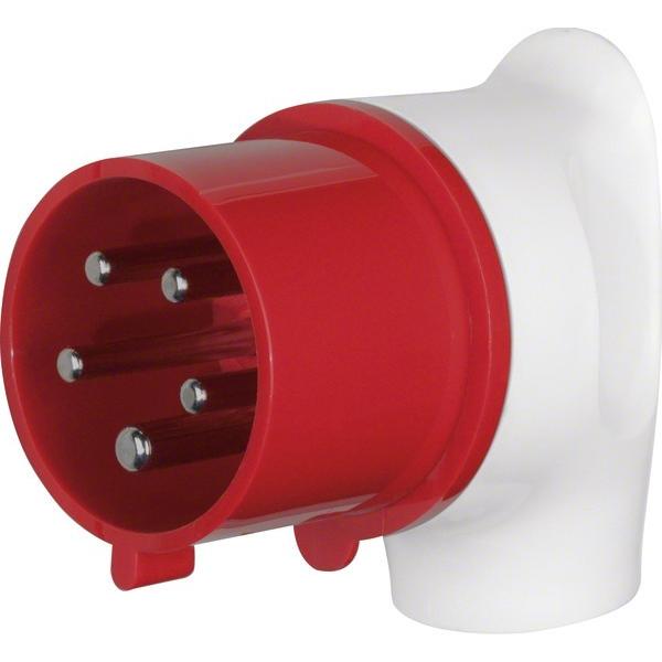 Berker, Netzstecker + Netzkupplung, BER 578201 CEE-Winkelstecker 5-polig 32 A Verbindungssysteme (CEE 7/4)
