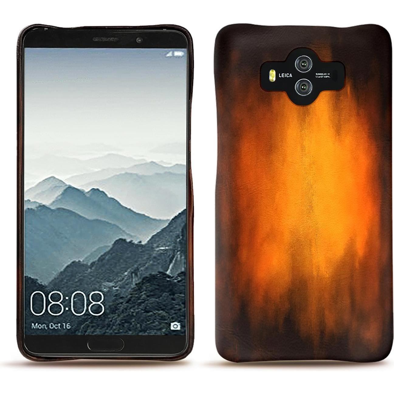 Noreve Lederschutzhülle (Huawei Mate 10), Smartphone Hülle, Violett