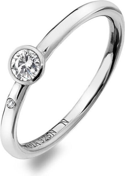 Immagine prodotto Hot Diamonds Lussuoso anello in argento con topazio e diamante Willow DR206 - Circuito: 60 mm (60, 925 Argento)