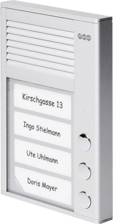 Produktbild Auerswald TFS-Dialog 203 fuer a/b-Nebenstellenanschluss / 3 Klingeltaster / Slim-Line-Gehaeuse / Aluminiump... (Kabelgebunden)