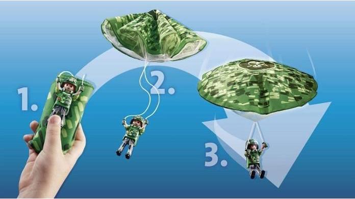 Image du produit Playmobil Hélicoptère de la police : poursuite en parachute (70569, Playmobil City Life)