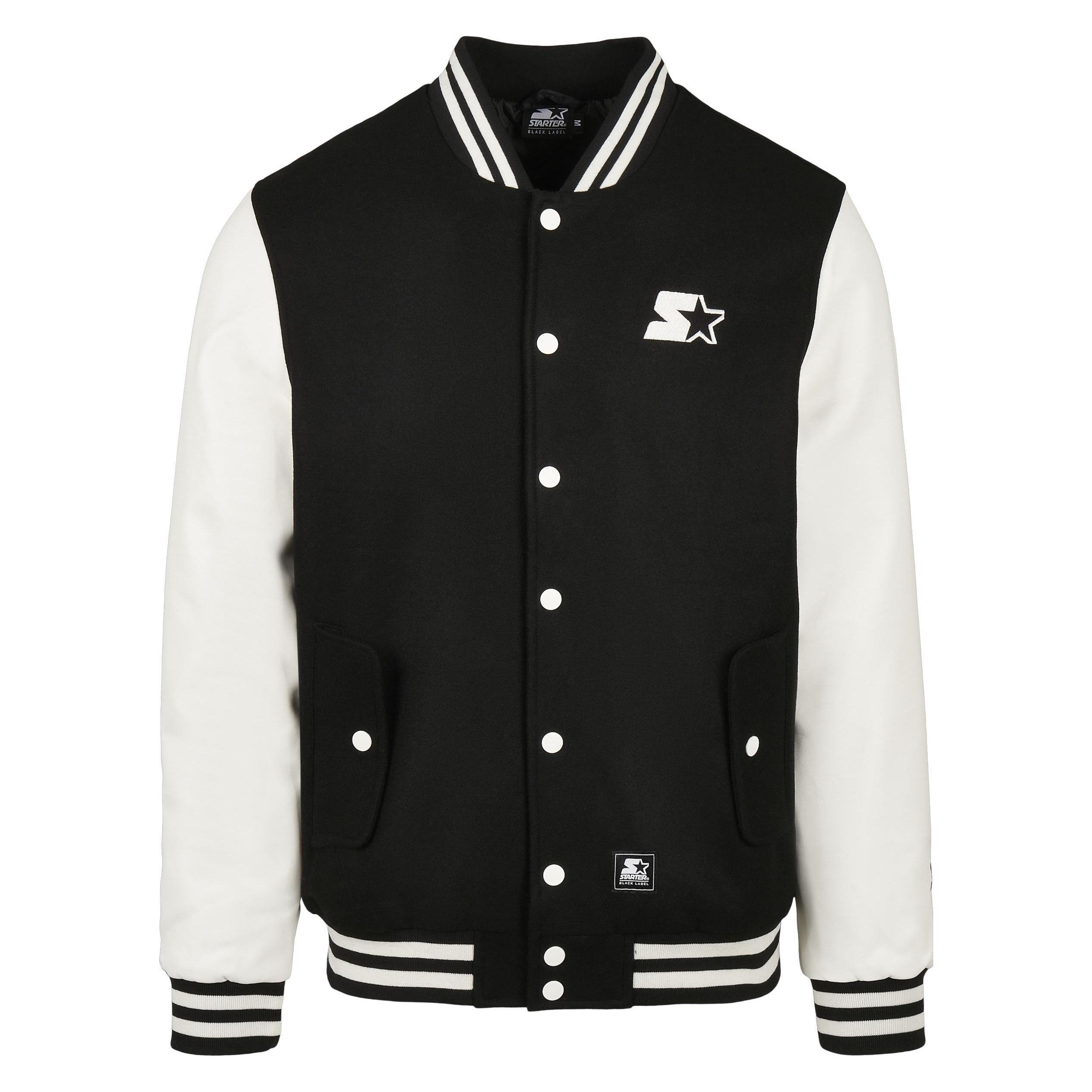 Starter, Herren, Leichte Jacken, College Jacket, Weiss, Schwarz, Mehrfarbig, (S)