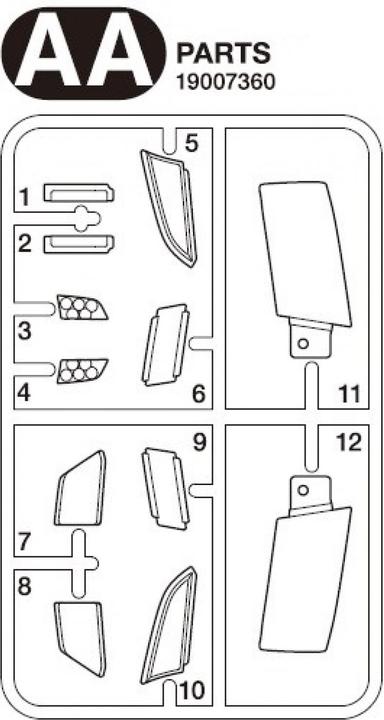Immagine prodotto Tamiya AA-Parts Parti di ricambio per vetri sembraw. Scania 770S