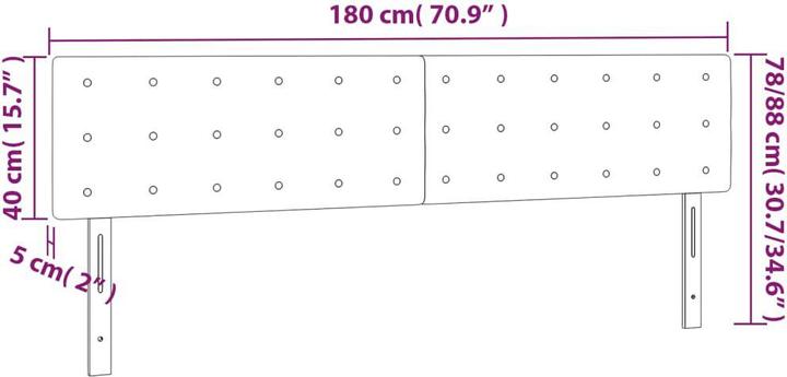 Actual product image vidaXL Kalel (180 x 5 x 88 cm)