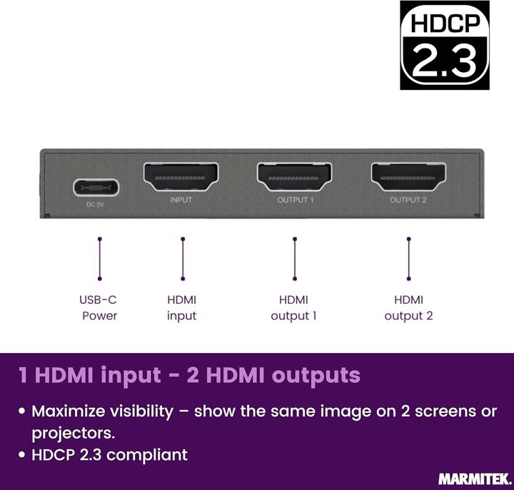 Image du produit Marmitek Distributeur HDMI Split 712
