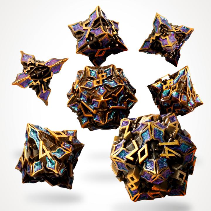 Produktbild Glass Staff Celestial Alloy Metal RPG Dice Set