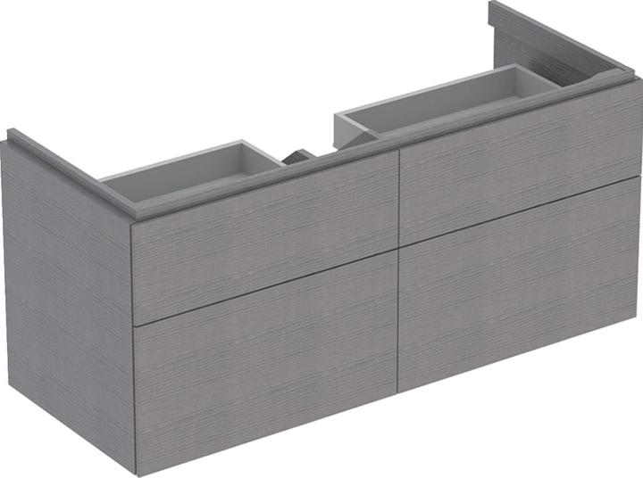 Geberit Xeno2 wastafelonderkast 4 lades 117,4x46,2cm scultura grijs (117.40 x 46.20 x 53 cm)