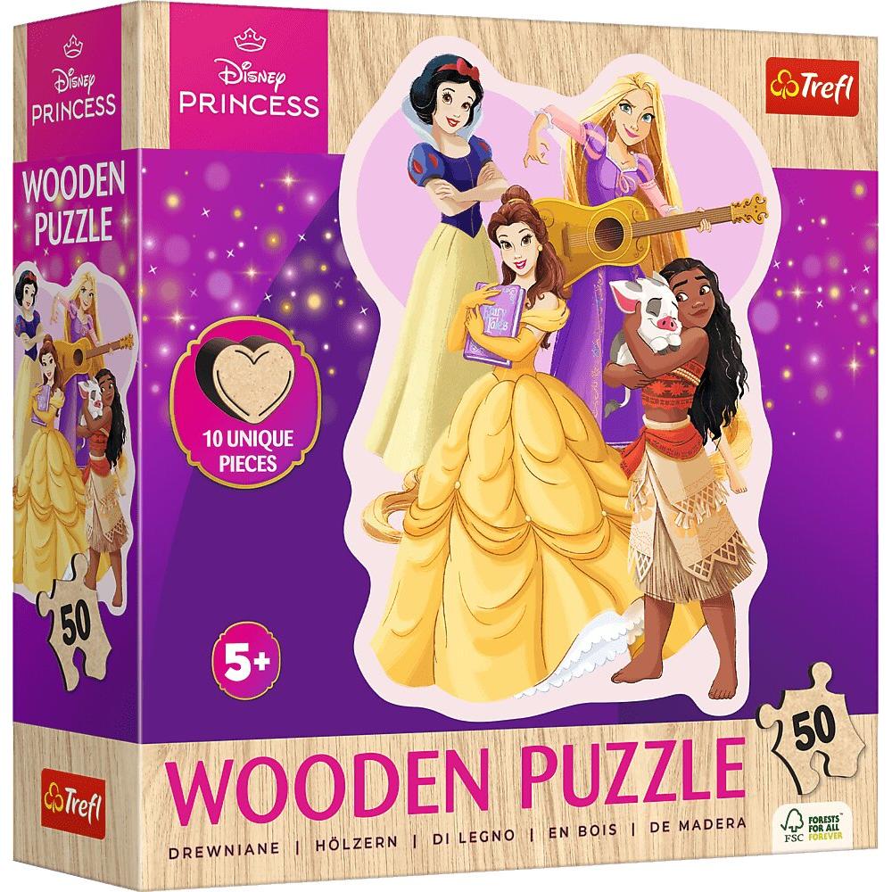 Trefl Holz Puzzle Junior 50 - Disney Princess (50 Teile)