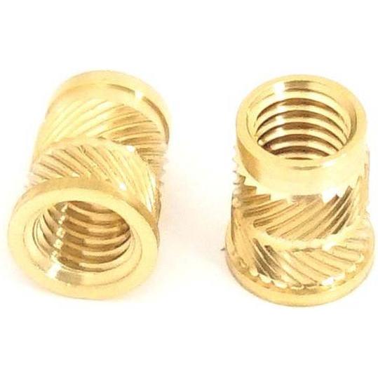 Thumbnail - Rs Pro, Muttern + Unterlegscheiben, Gewindeeinsatz Messing, M6 x 12.7mm, Flansch-Ø 9.5 (M6)