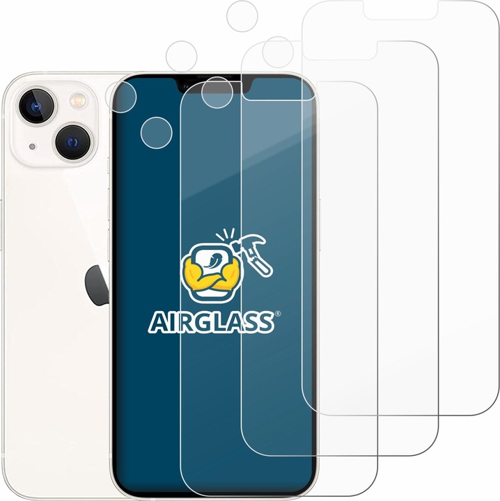 Produktbild BROTECT Schutzglas Schutzfolie Glas Folie Displayschutz klar (6 Stück, Apple iPhone 13)
