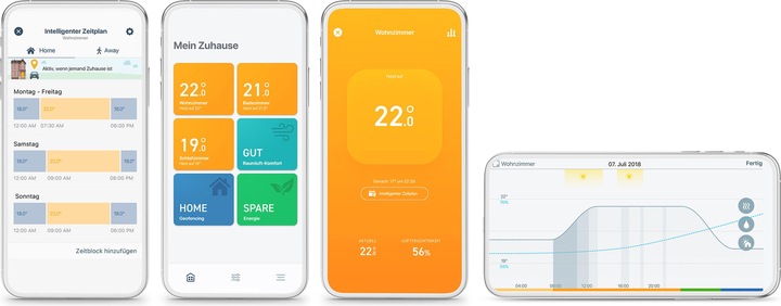 Produktbild tado° Smartes Heizkörper Thermostat – Quattro Pack