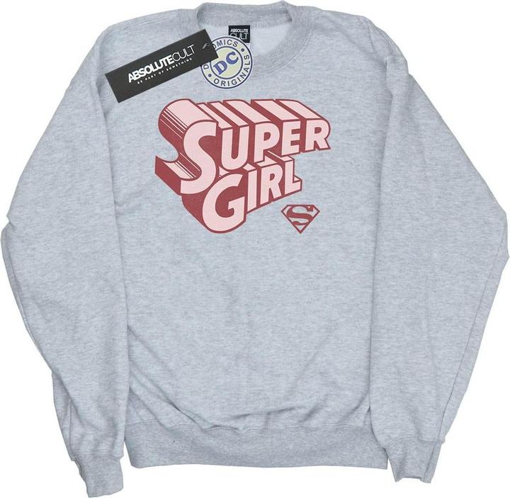 Produktbild Supergirl Retro Logo Sweatshirt Mädchen (140, 146)