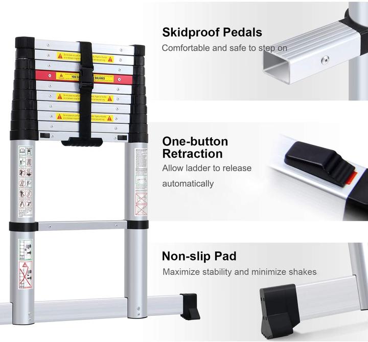 Produktbild Wolfwise Teleskopleiter 3.2m, bis 150Kg (Teleskopleiter)