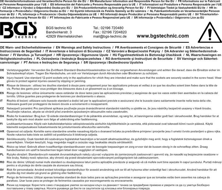 Immagine prodotto BGS Inserto per chiave a bussola (65 mm)