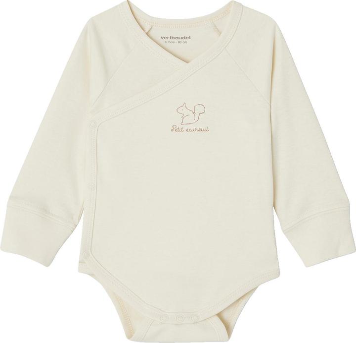 Immagine prodotto Vertbaudet Bio-Kollektion: 3er-Pack mitwachsende Baby Wickelbodys mit langen Ärmeln (50)