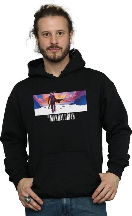Actual product image Star Wars Mens The Mandalorian Landscape Hoodie (5XL)