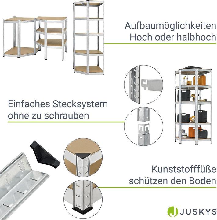 Produktbild Juskys Eckregal